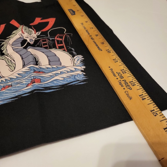 Studio Ghibli Spirited Away Haku Black Canvas Tote - Picture 3 of 5